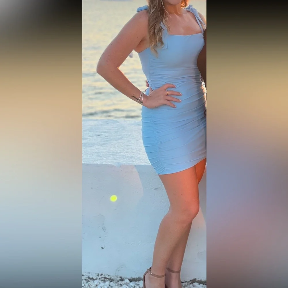 Hello Molly Wedding Crashers BLUE size L with Bow Straps - sold out online!! - Picture 2 of 7